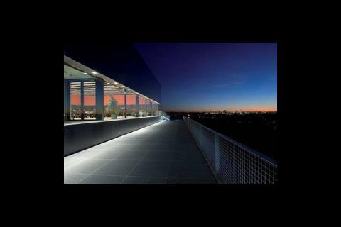 An events hall has been constructed on the roof.